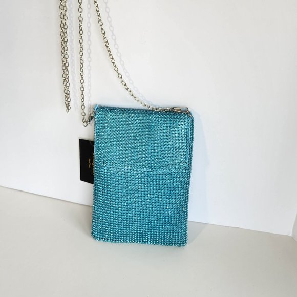 D'Margeaux NewYork Crystal Evening Bag - Light Blue - Picture 7 of 7